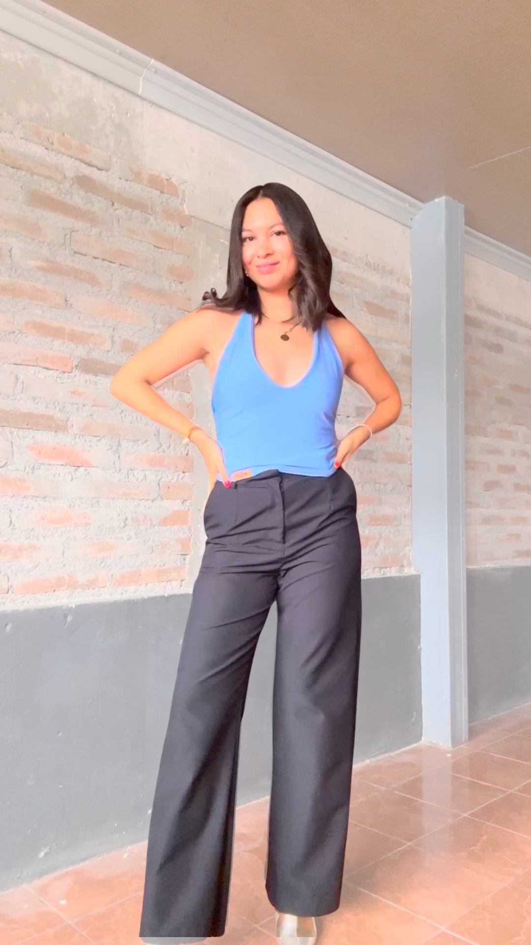 Pantalón sastrero Negro