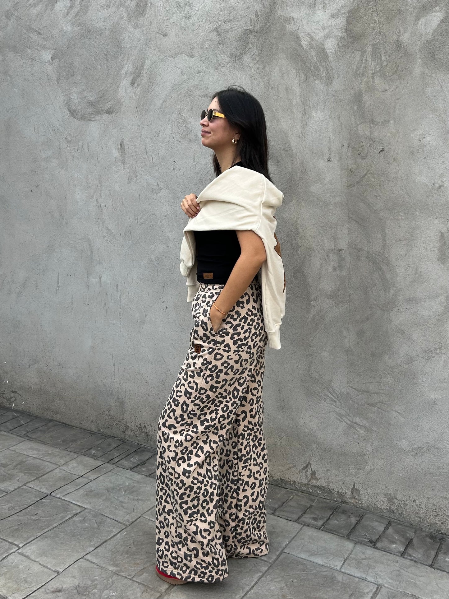 Palazzo print beige