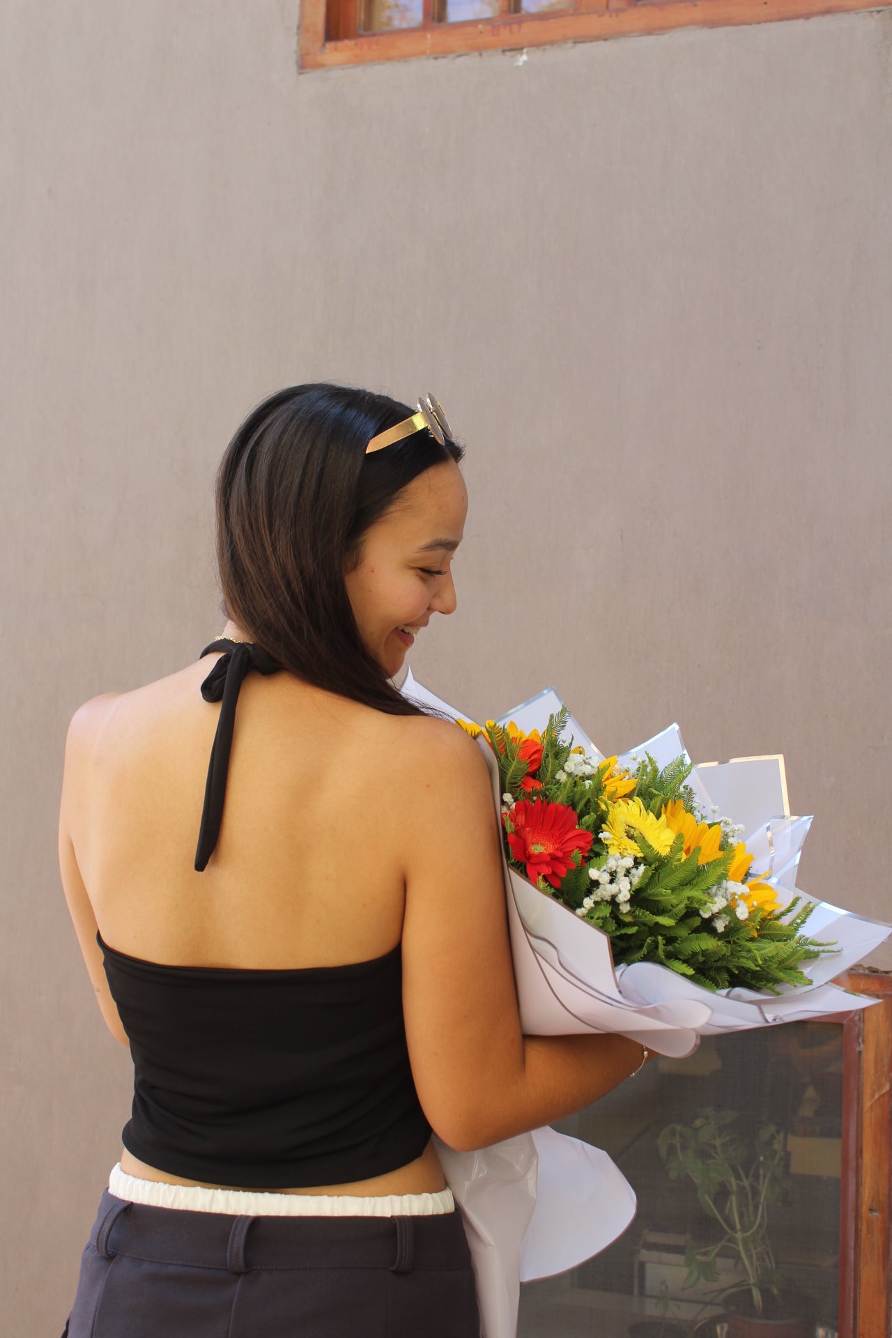 Top ajustable Lycra Brise Negro