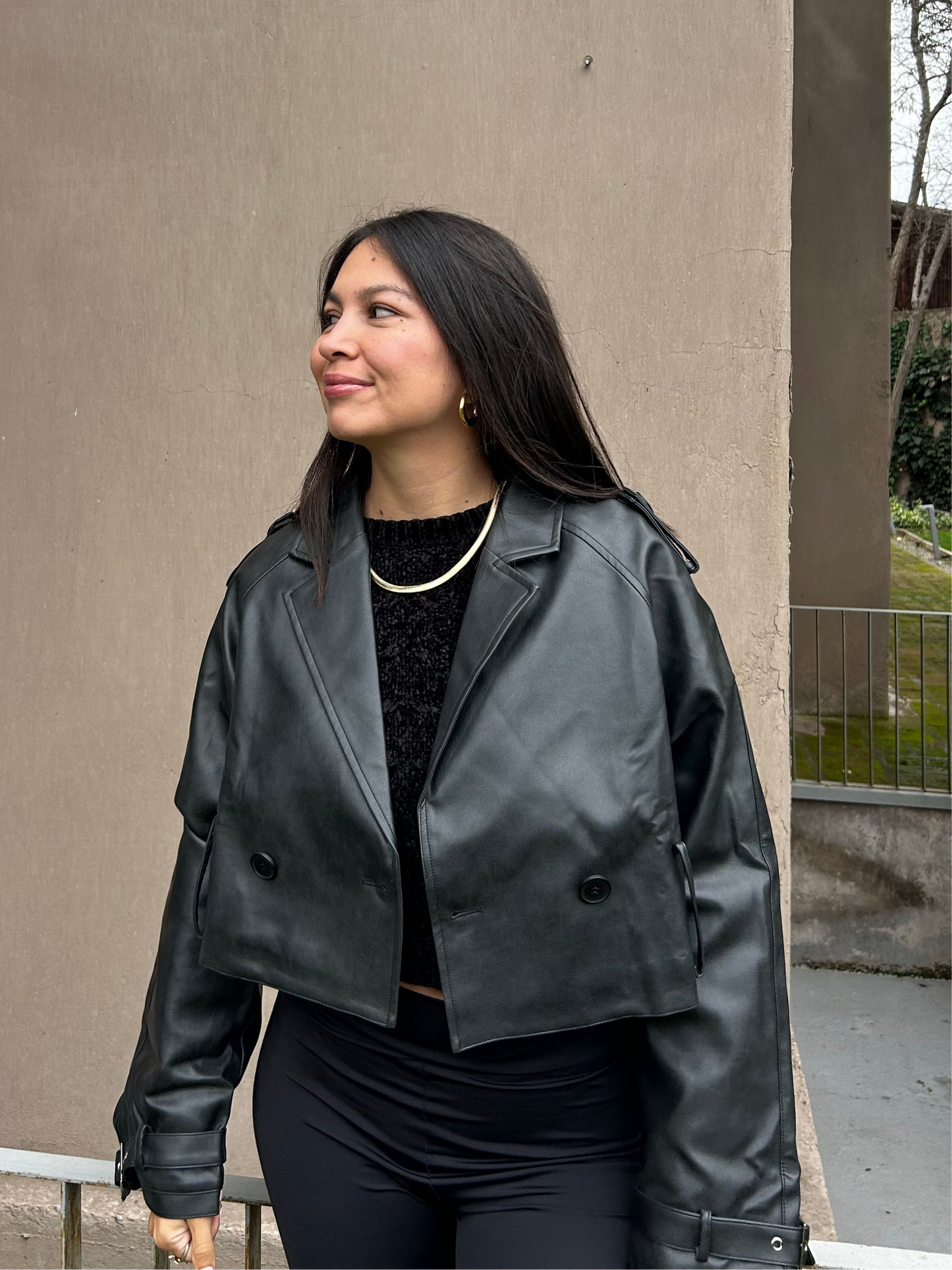 Chaqueta ecocuero