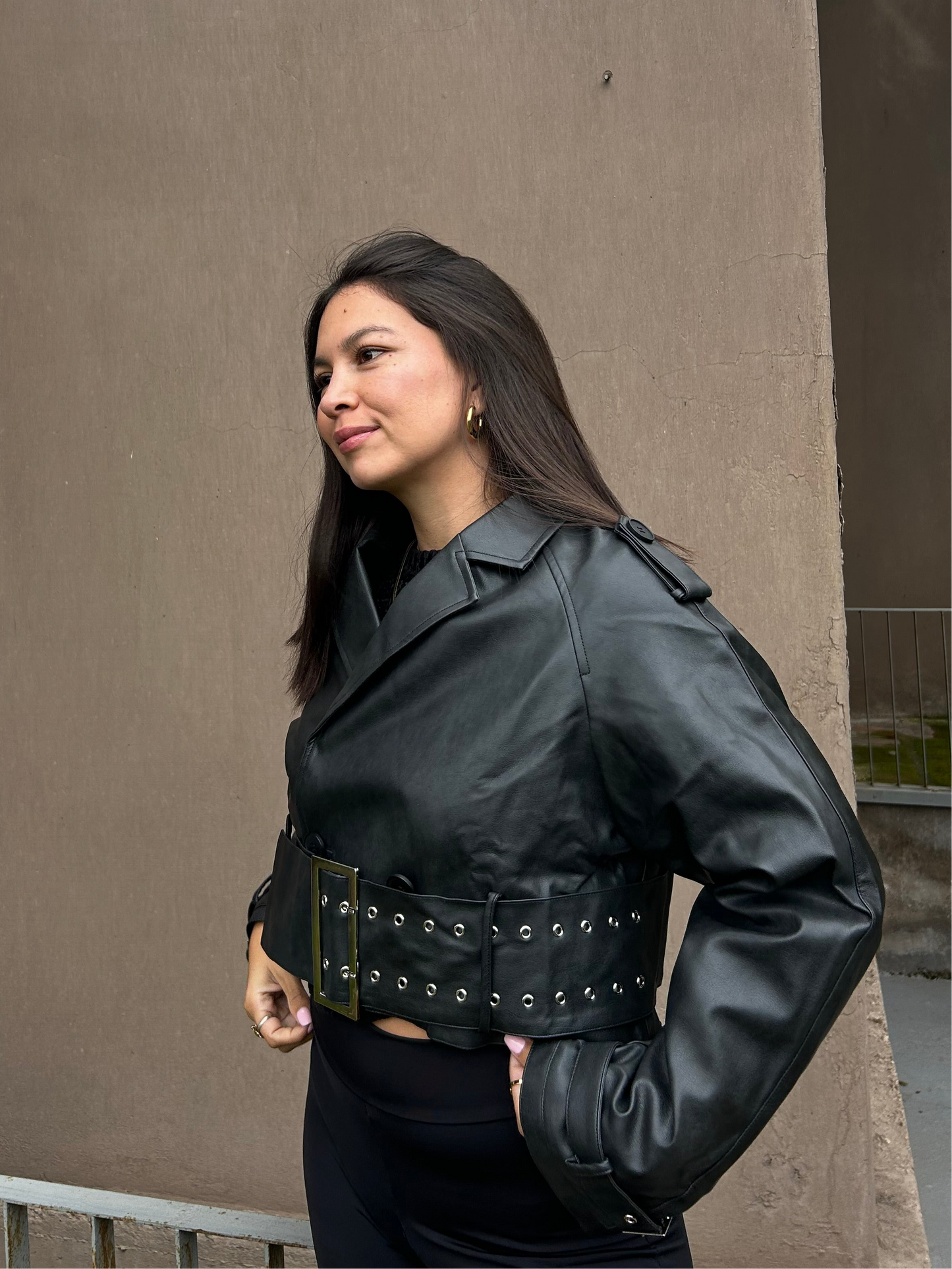 Chaqueta ecocuero
