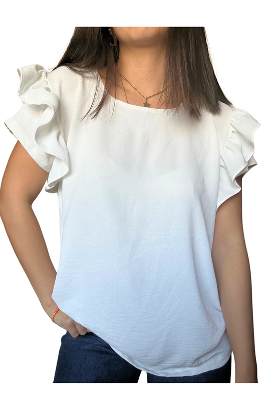 Polera Margarita Blanca