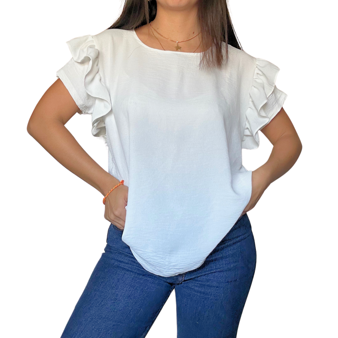 Polera Margarita Blanca