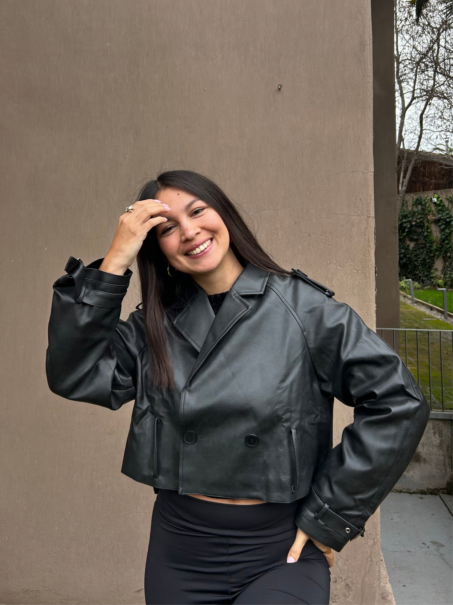 Chaqueta ecocuero