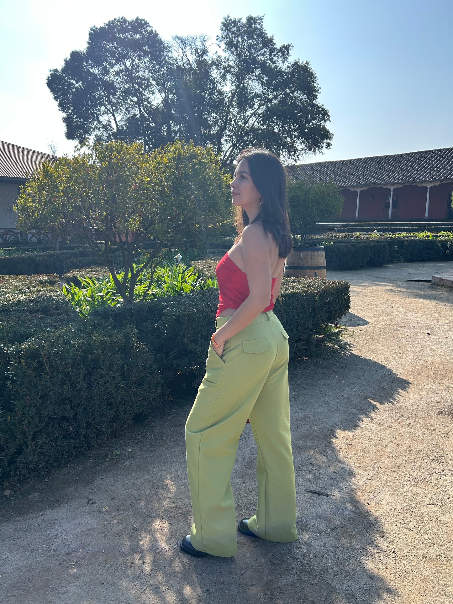 Pantalón sastrero verde Lima