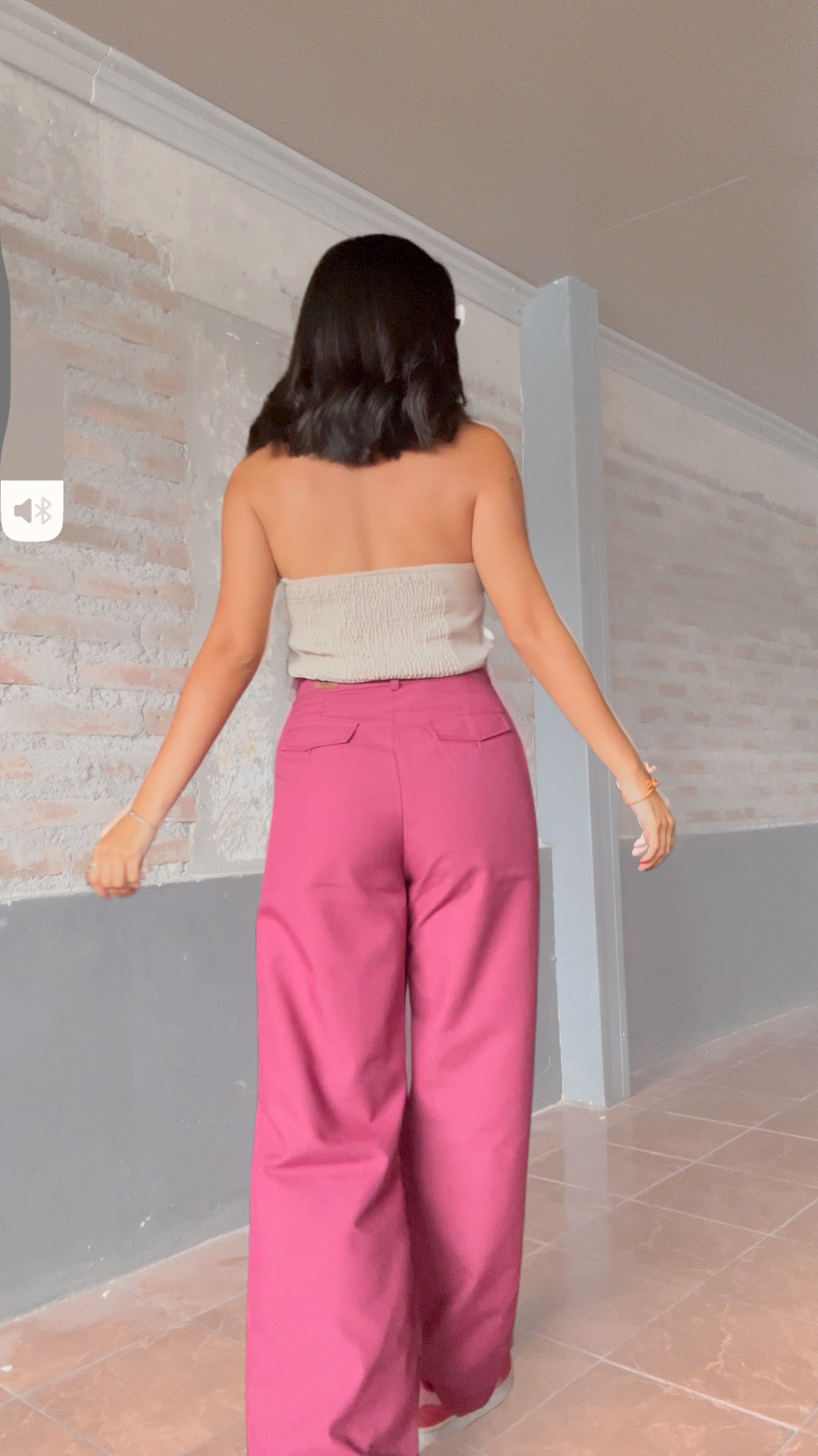 Pantalón Sastrero Mujer Magenta