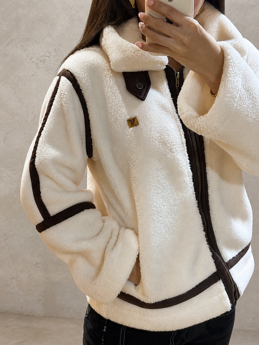 Corderito jacket blanco
