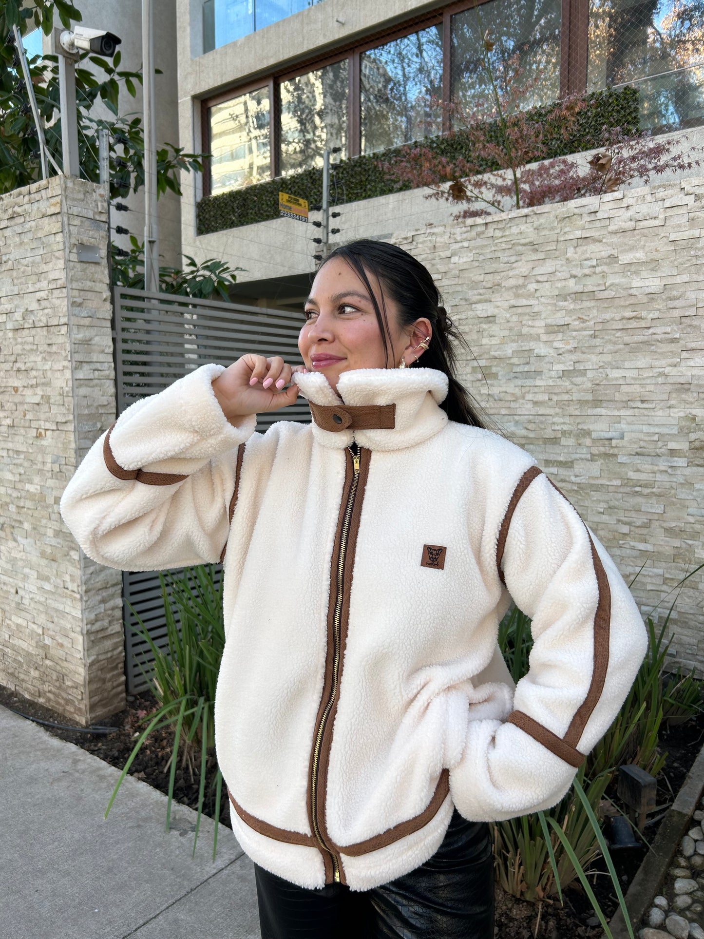 Corderito jacket blanco