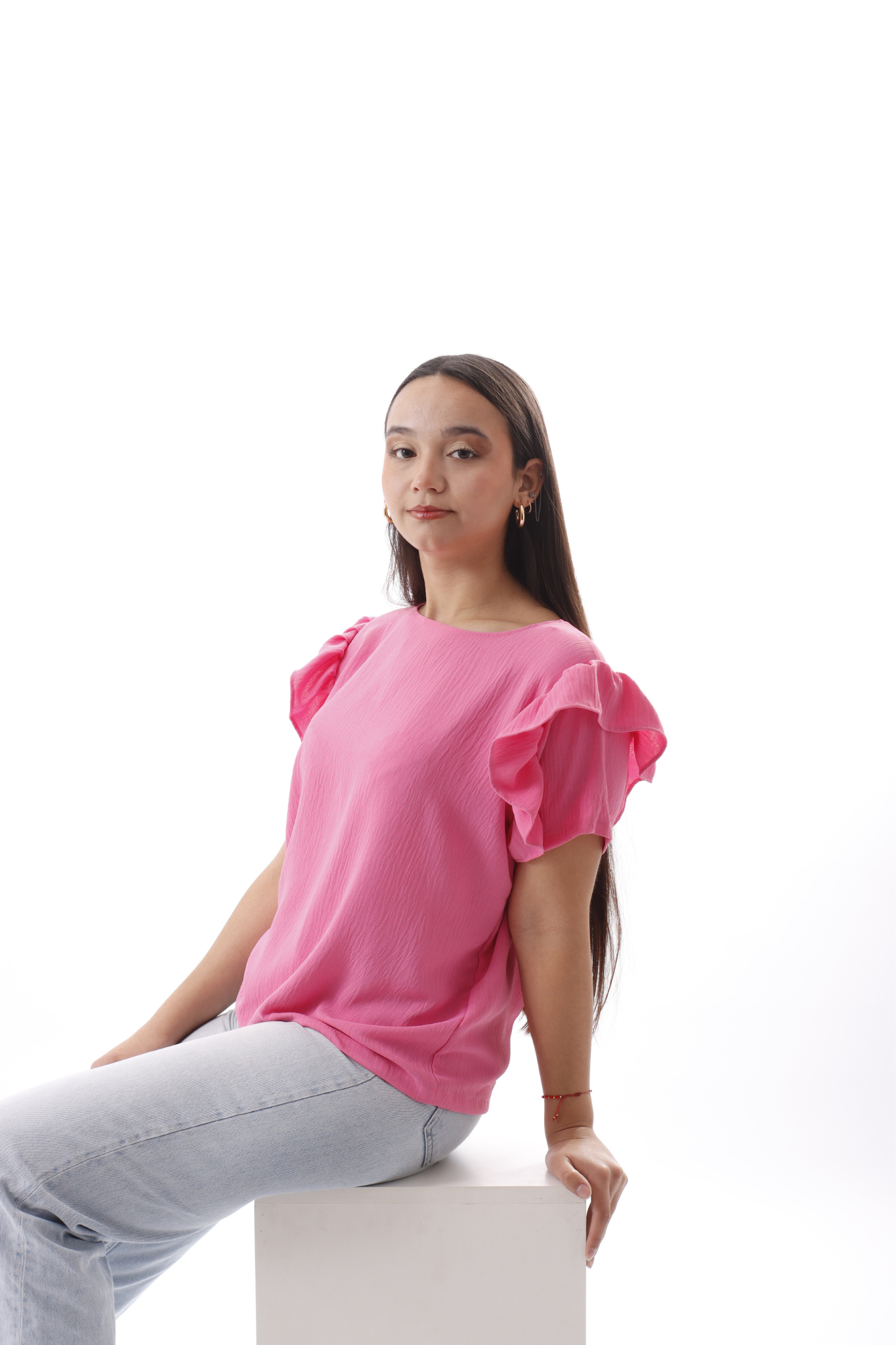 Polera margarita Fucsia